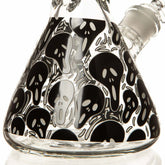 14” / 7mm - Glow in the Dark Glass Bong - "Spoopy Ghost" 👻